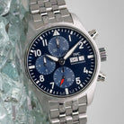 IWC Pilot Chronograph Blue Dial 41mm Complete Set