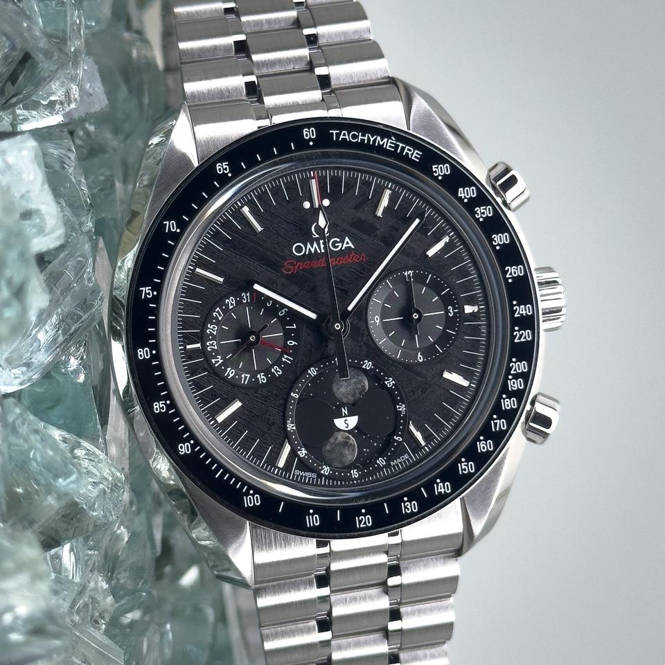 Omega Speedmaster Moonphase Meteorite Complete Set
